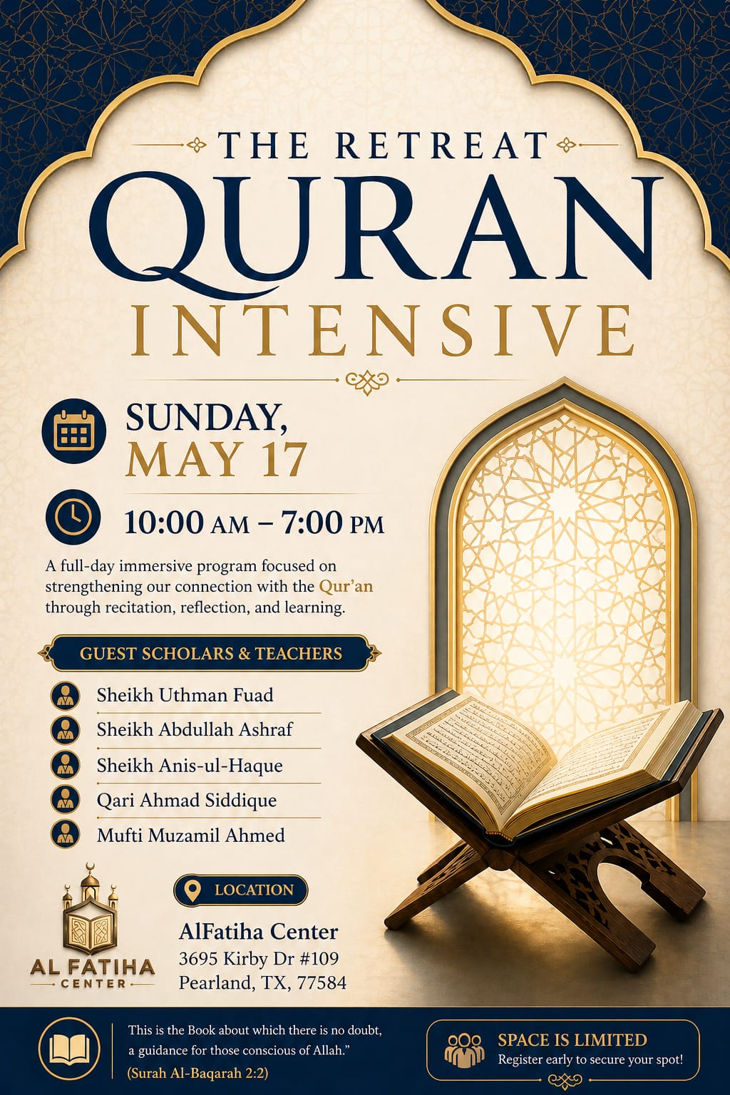 The Retreat Quran Intensive flyer