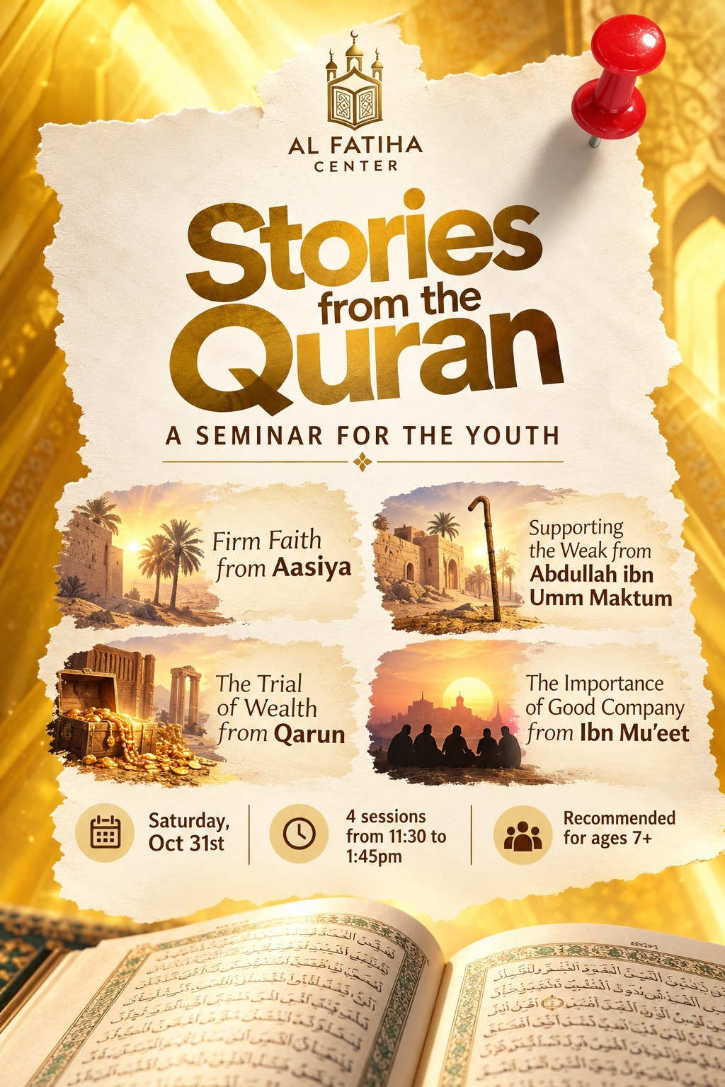 STORIES FROM THE QURAN flyer