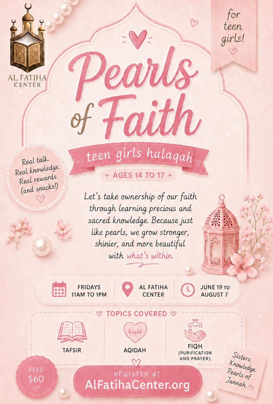 Pearls of Faith - Teen Girls Halaqa